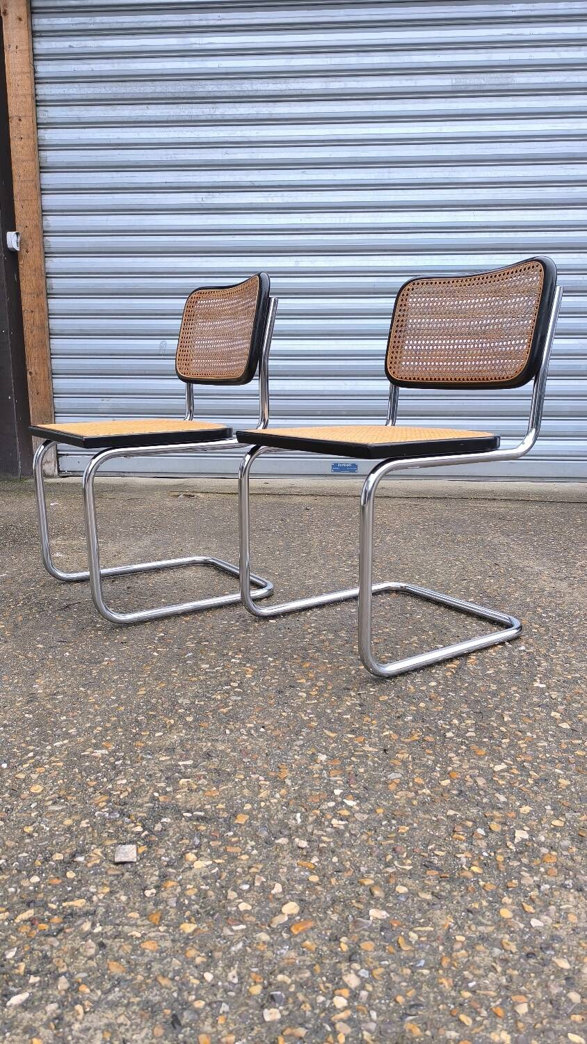 Pair of Cesca B32 chairs by Marcel Breuer