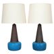 Ceramic table lamps by Nils Kählert, Denmark, 1960s
