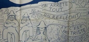 Original poster 1973 vintage the year 01 gébé jacques doillon 120x1560 cm