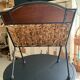 Raffia magazine rack