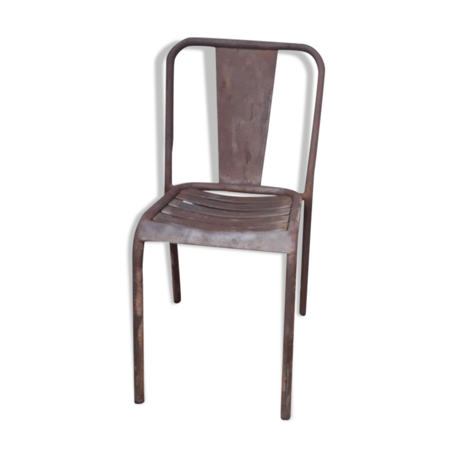 Chaise industrielle tolix t4 métal 1930-1940
