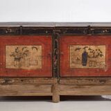 Ancien buffet rouge à deux portes (vers 1900) #50