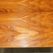 Vintage walnut commode with sliding top in Butler style.