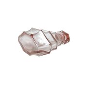 Art Deco decanter, pink crystal, Moser, Czechoslovakia, 1930s.