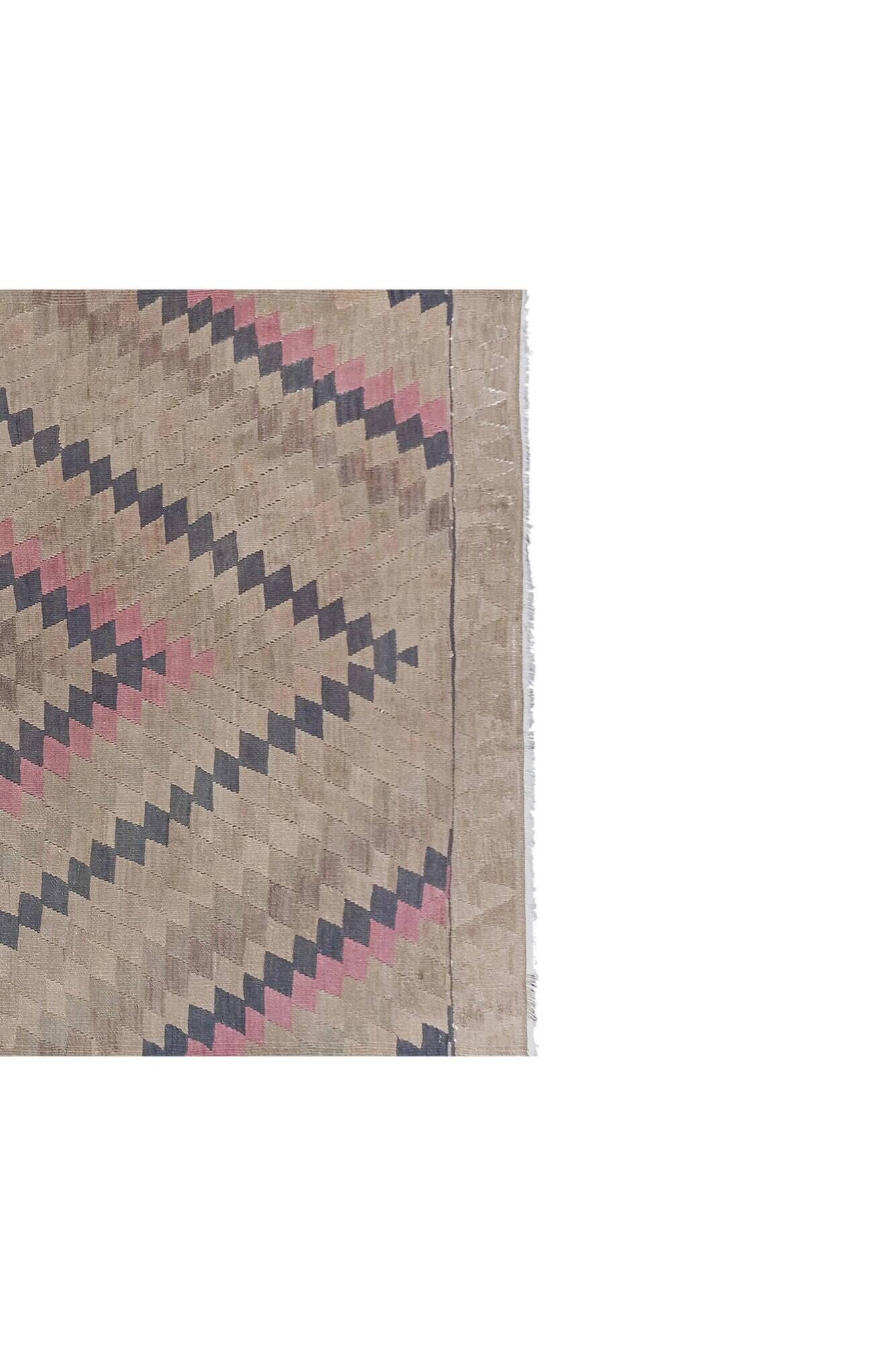 Vintage Turkish kilim, handwoven, 150x350 cm.