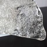 Hillebrand Murano ice glass wall lamp by Egon Hillebrand, 1960