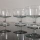 Set of 5 glasses of cavalier Luminarc transparent vintage 70'S champagne