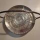 Silver metal servant with 5 carved glass raviers