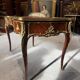 Louis XV style flat desk with marquetry from the Napoleonic III period.