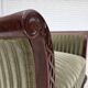 1950s, Danish armchair, furniture velour, teak wood.