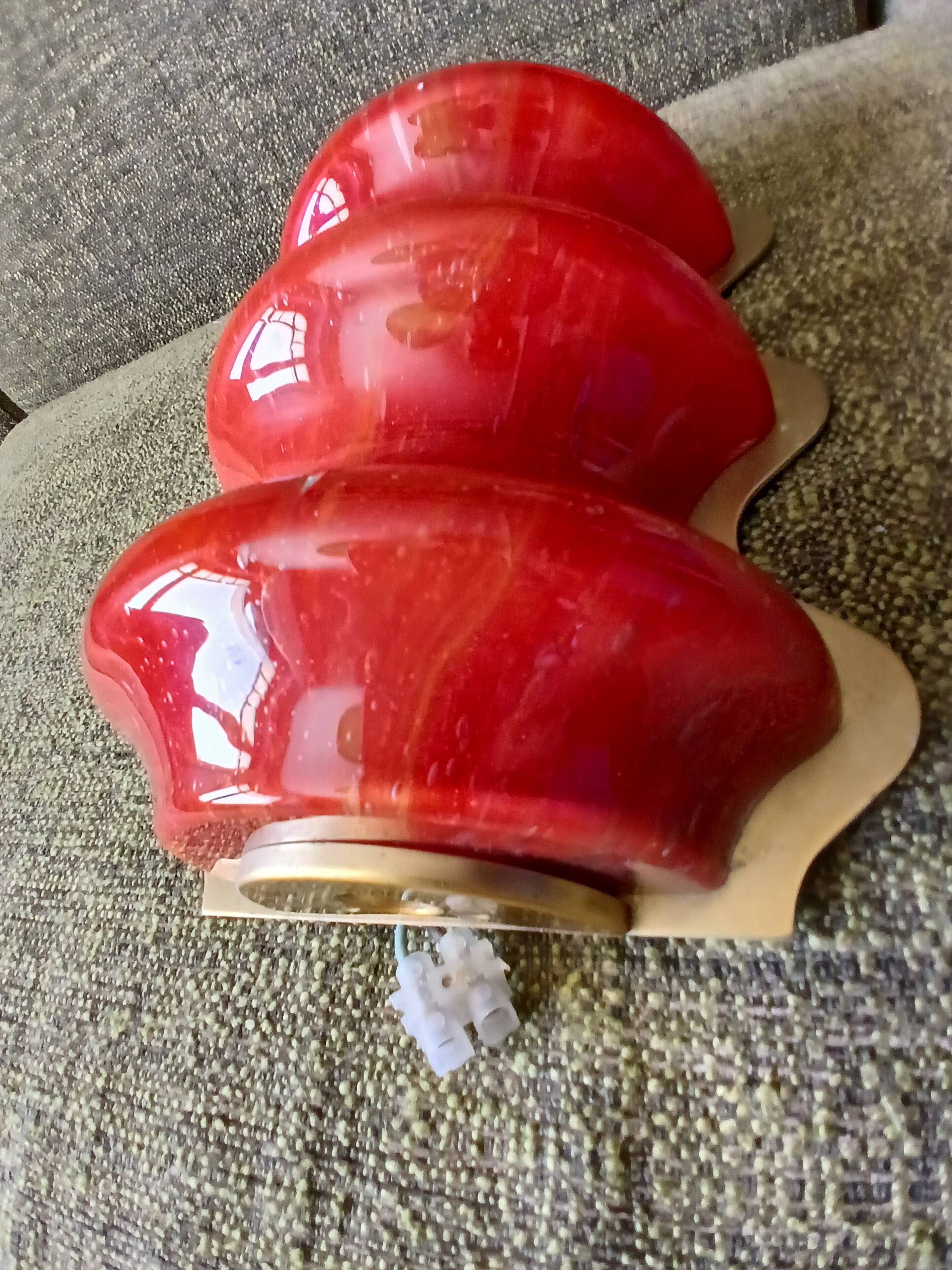 Orange appliqué vintage DORIA brand