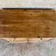 Antique solid wood chest of drawers – 4 drawers – golden brass shell handles