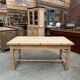 Butcher's table in solid beech wood