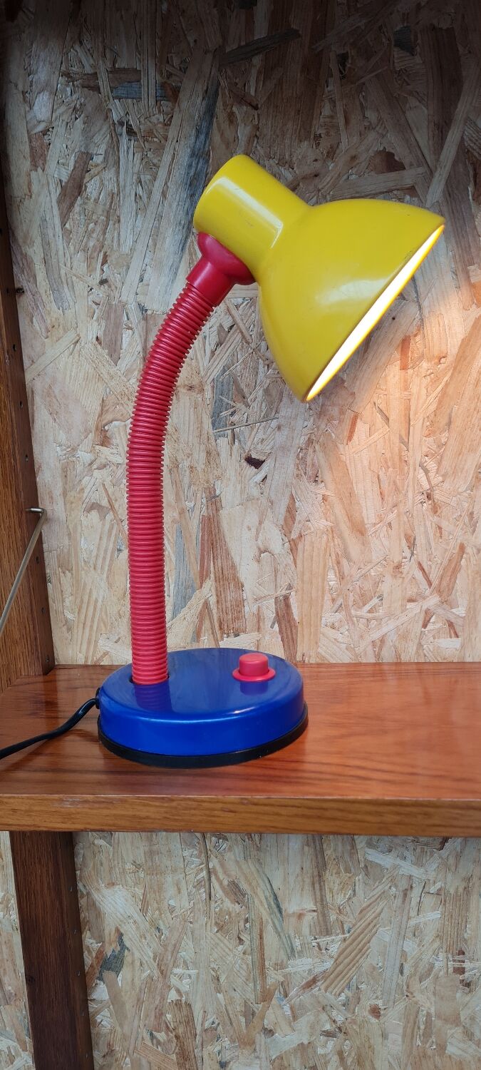 Primary color desk lamp 1980