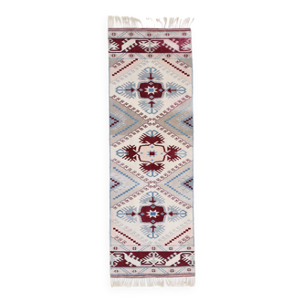 2x7 Oushak Sky Blue Runner Rug, 77x226Cm