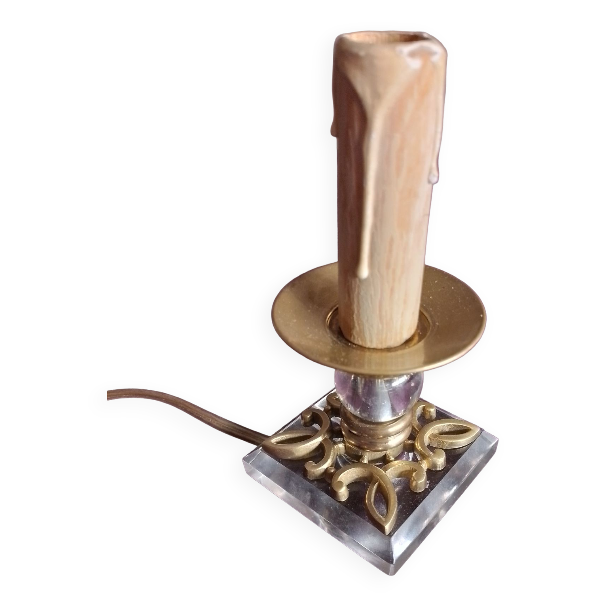 Art deco night light lamp