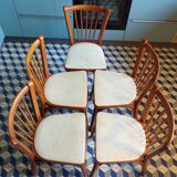Set of 5 Baumann 53 bistro chairs