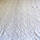 White cotton bedspread, Old crochet bedspread
