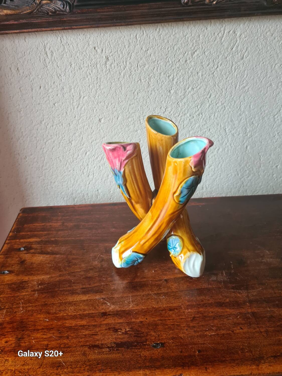 Art Nouveau slipware vase