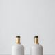 Murano Glass Table Lamps from the 1970s, White Opaline and Brass