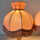 Pair of 60s glass lamps