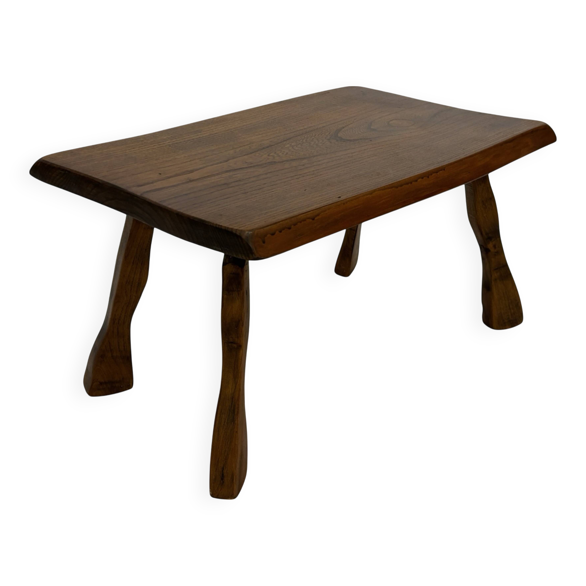 Vintage wooden side table small table wabi sabi natural design