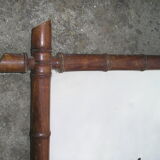 Old bamboo mirror 102 x 76 cm