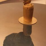 Set 2 lampes de table vintage Français Chatain 68 cm bleu