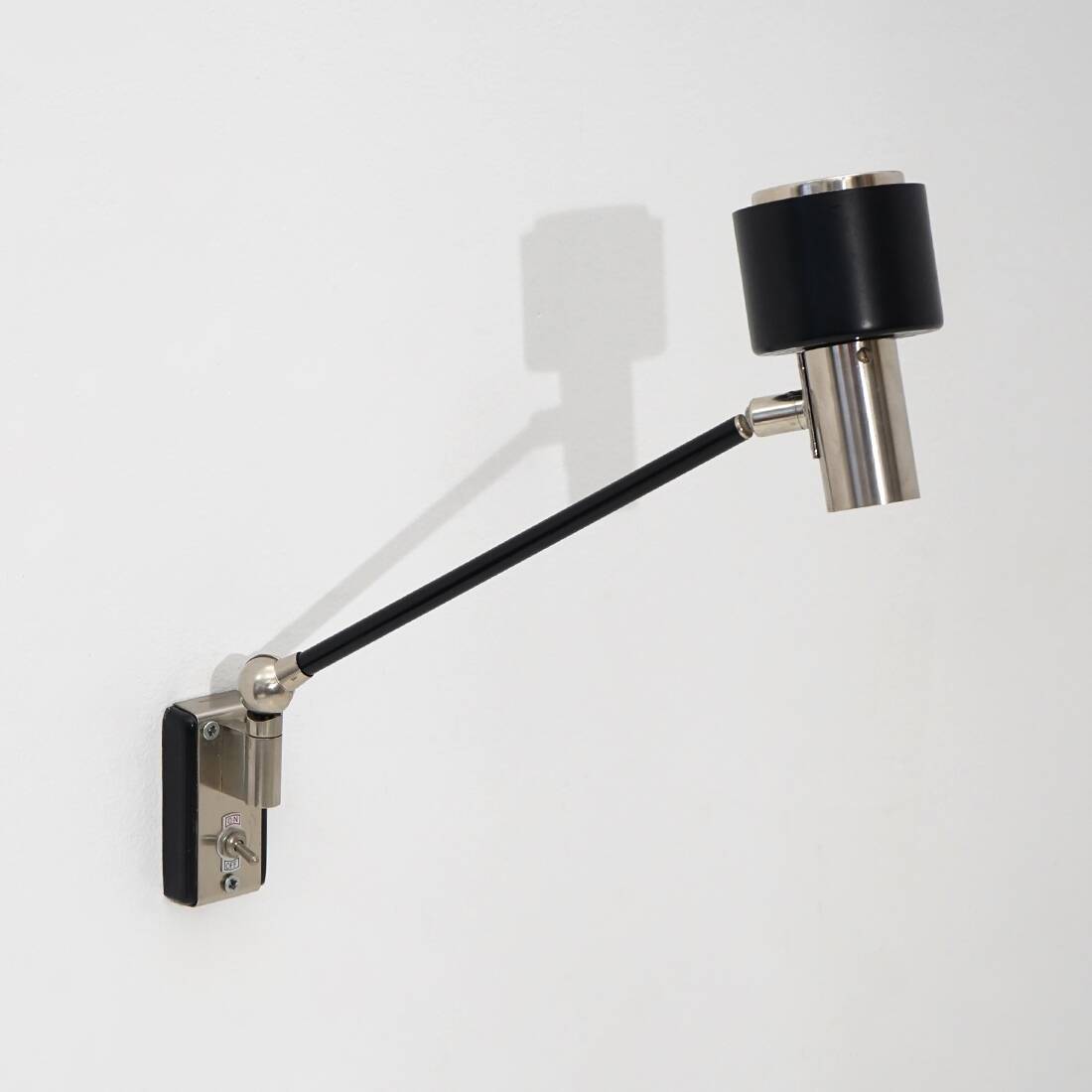 Stilnovo metal wall lamp, 1960s