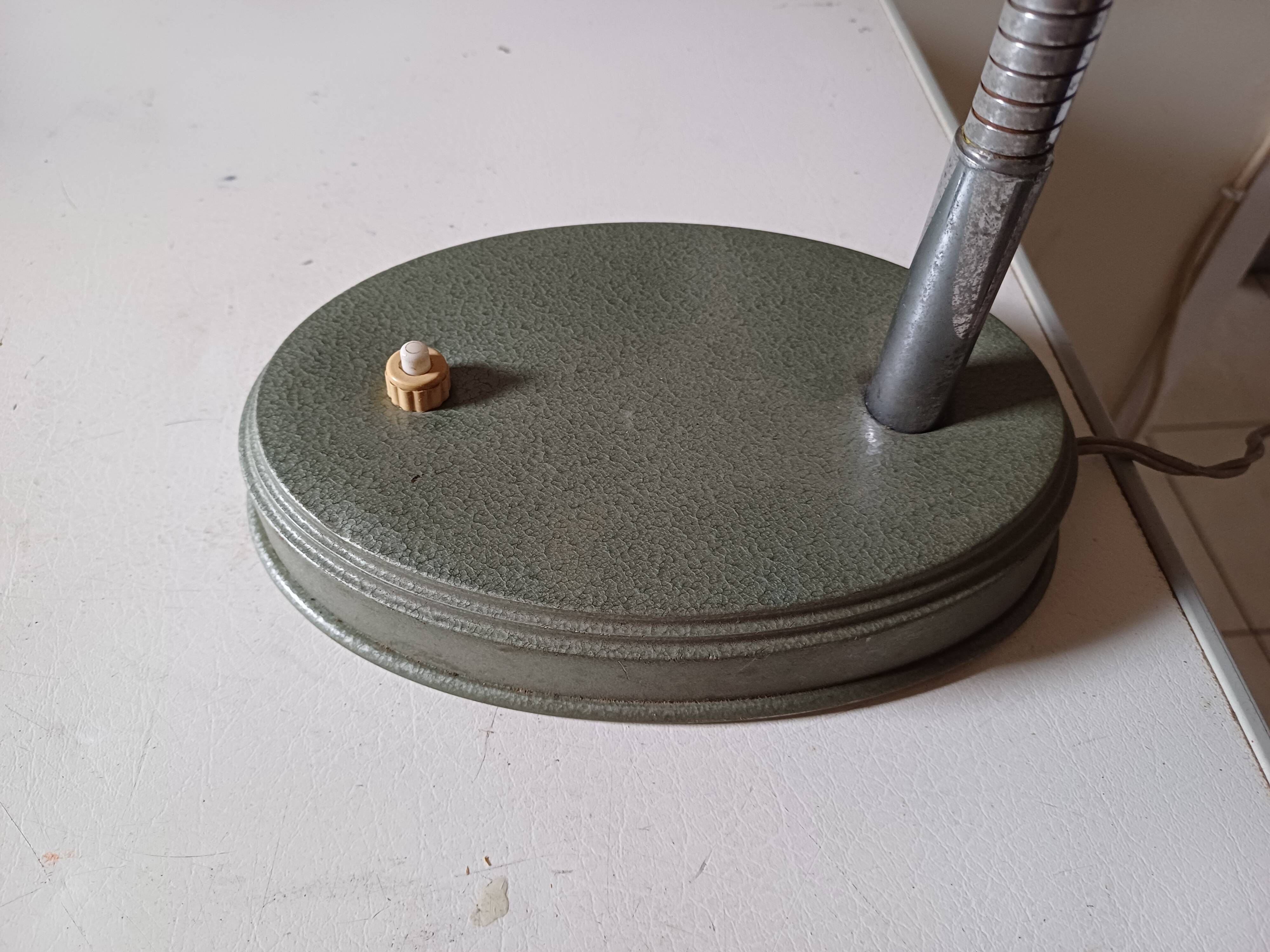 60s Green Metallic Lamp