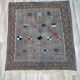 Small Moroccan rug, blue kilim, flat woven rug, interior decoration, free shipping.