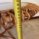 Vintage sun rattan oval coffee table