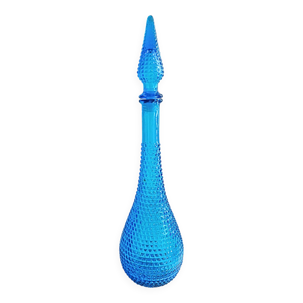 Carafe Empoli Diamond cut bleu — Beyit