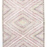 7x10 Handmade Wool Vintage Kilim Rug, 210x292Cm
