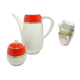 Karol sugar bowl, modernism, porcelain, Chodzież, Poland, 1970s.