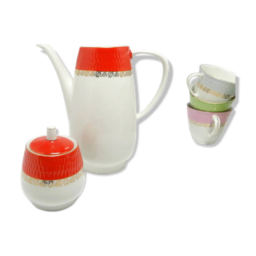 Bol à sucre Karol, modernisme, porcelaine, Chodzież, Pologne, années 1970.