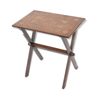 Table syrienne piètement pliable