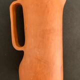 Signed terracotta pitcher or vase