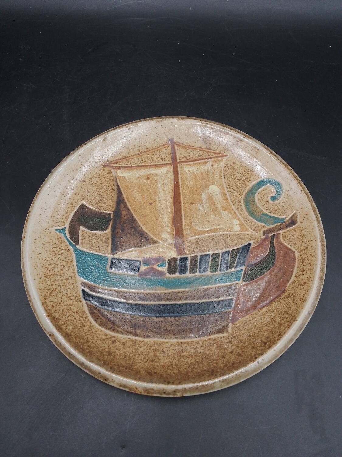 Vallauris stoneware plate the argonauts isabelle ferlay & frédérique bouguet