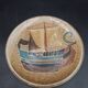 Vallauris stoneware plate the argonauts isabelle ferlay & frédérique bouguet