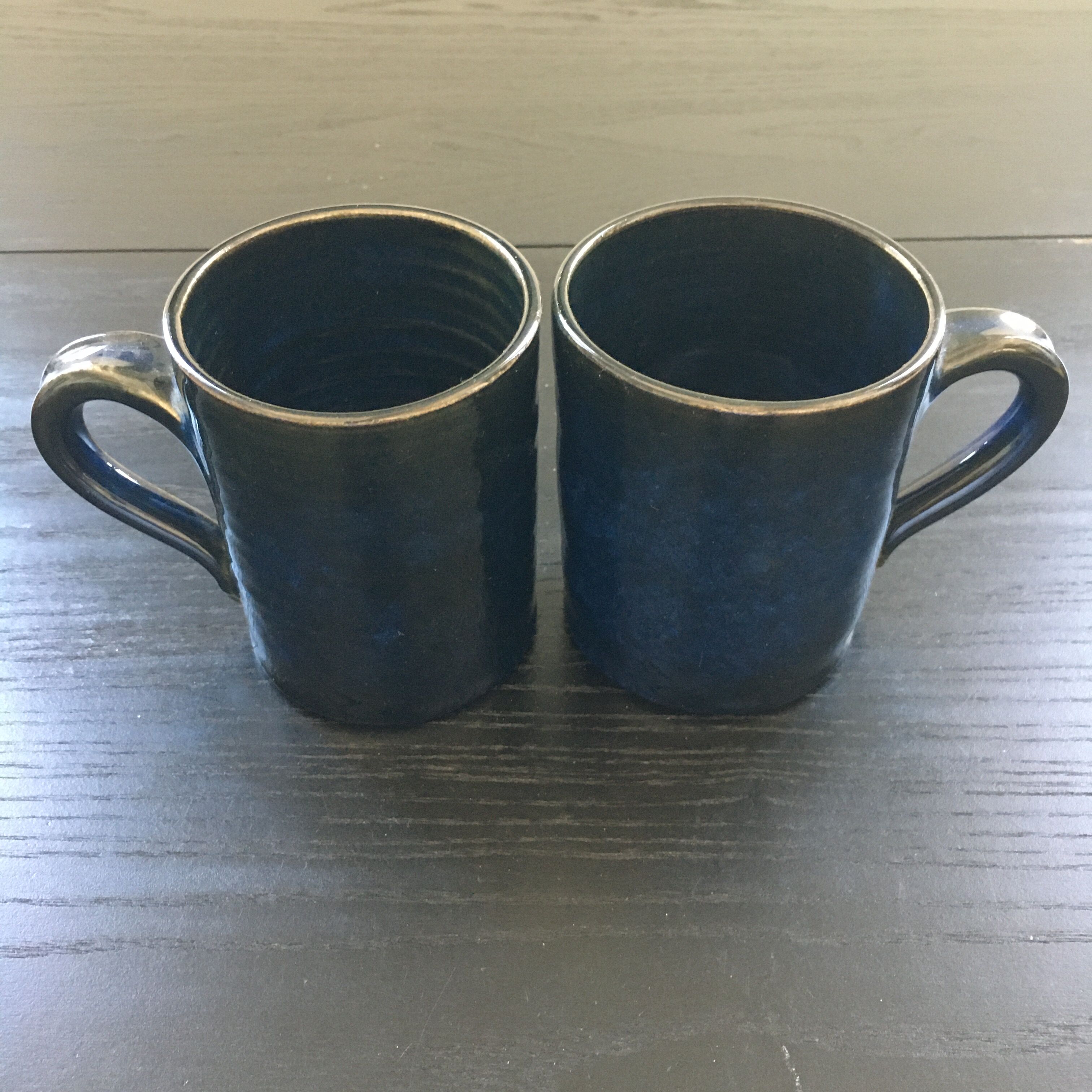 Pair of midnight blue mugs