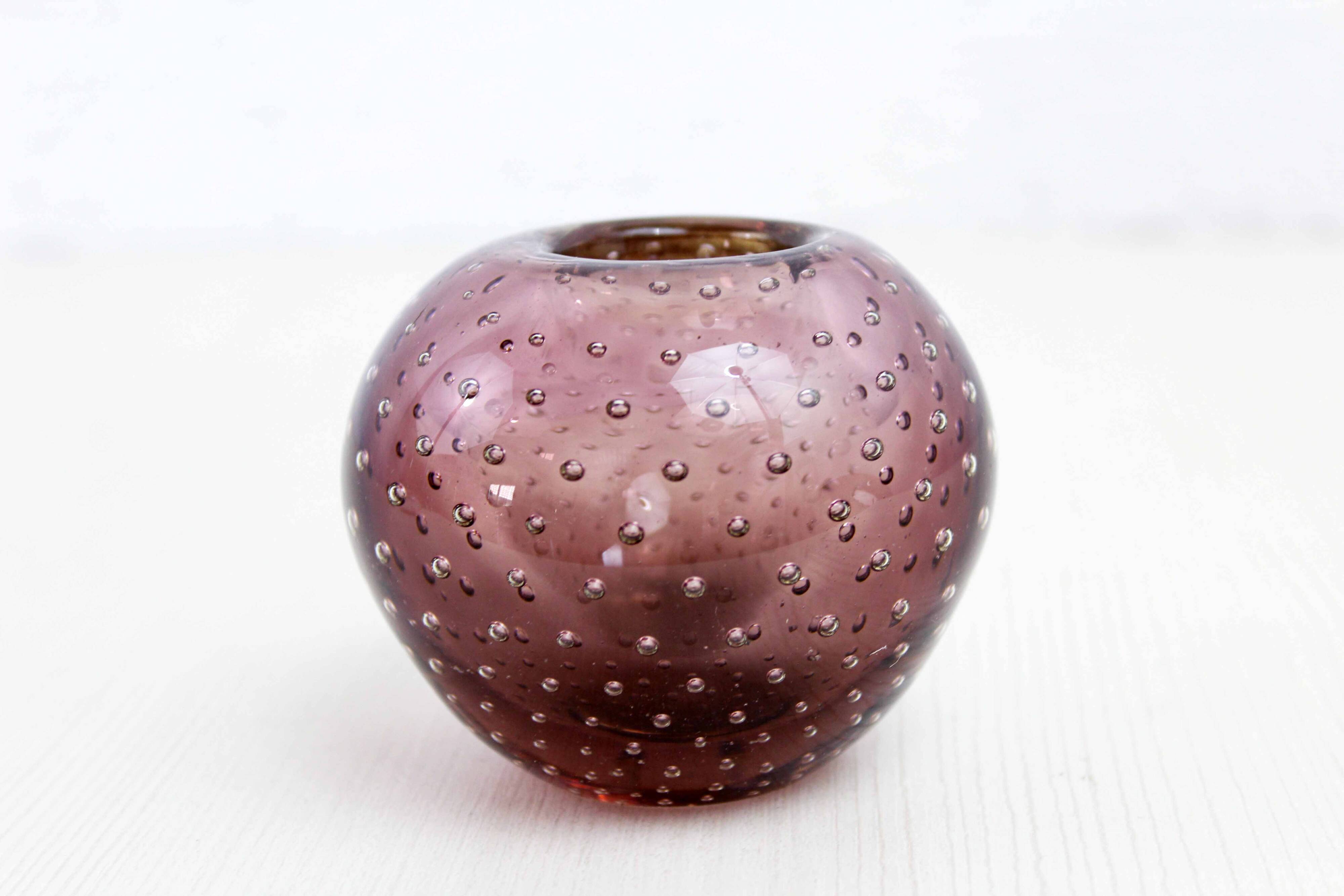 Murano glass candle holder or soliflore