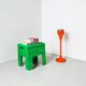 Tabouret coffre Space Age vert Olaf Von Bohr pour Gedy Italie années 60