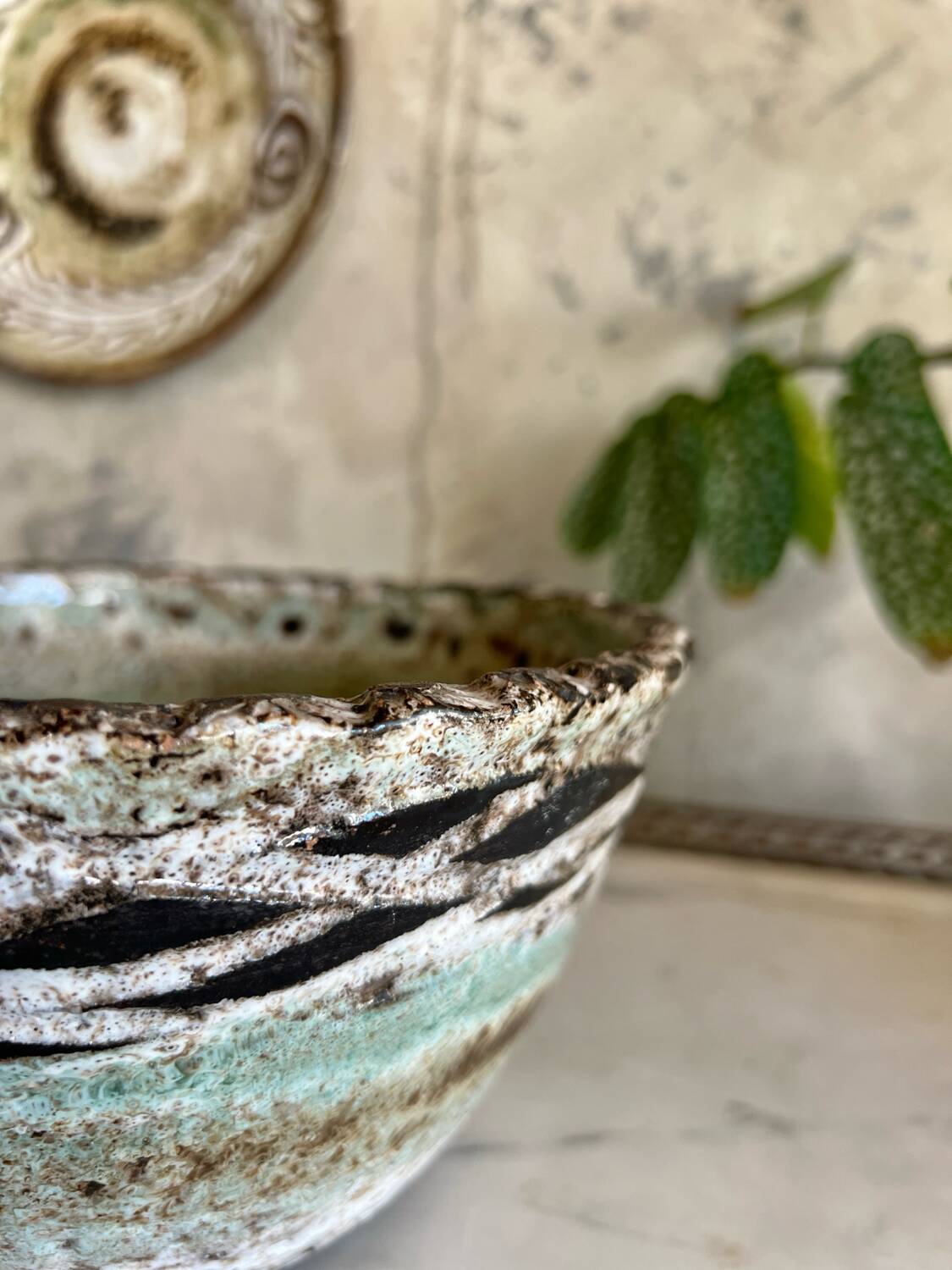 Ceramic salad bowl a. thiry