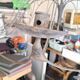Antique wrought iron chandelier – 12 lights – decorative piece of character