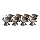 Set of eight ice cream cups, Lundtofte Denmark, 1960s