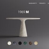 Angelo Mangiarotti ‘M1’ Dining Table in Solid Carrara Marble