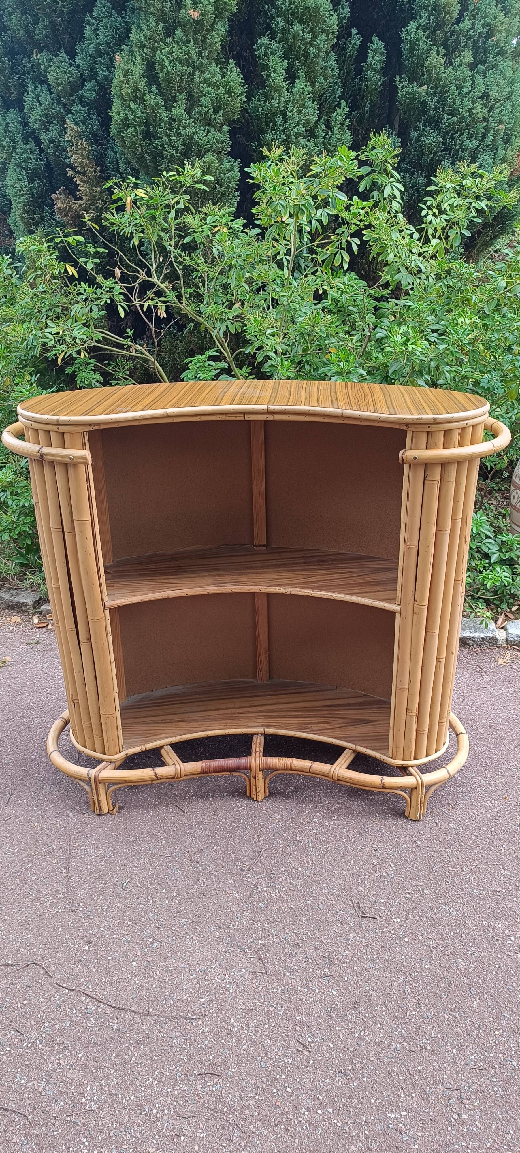 1950s bamboo and rattan tiki bar