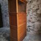French modular secretary in oak with display case, 1950s.