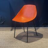 Ensemble de 8 chaises Guariche orange